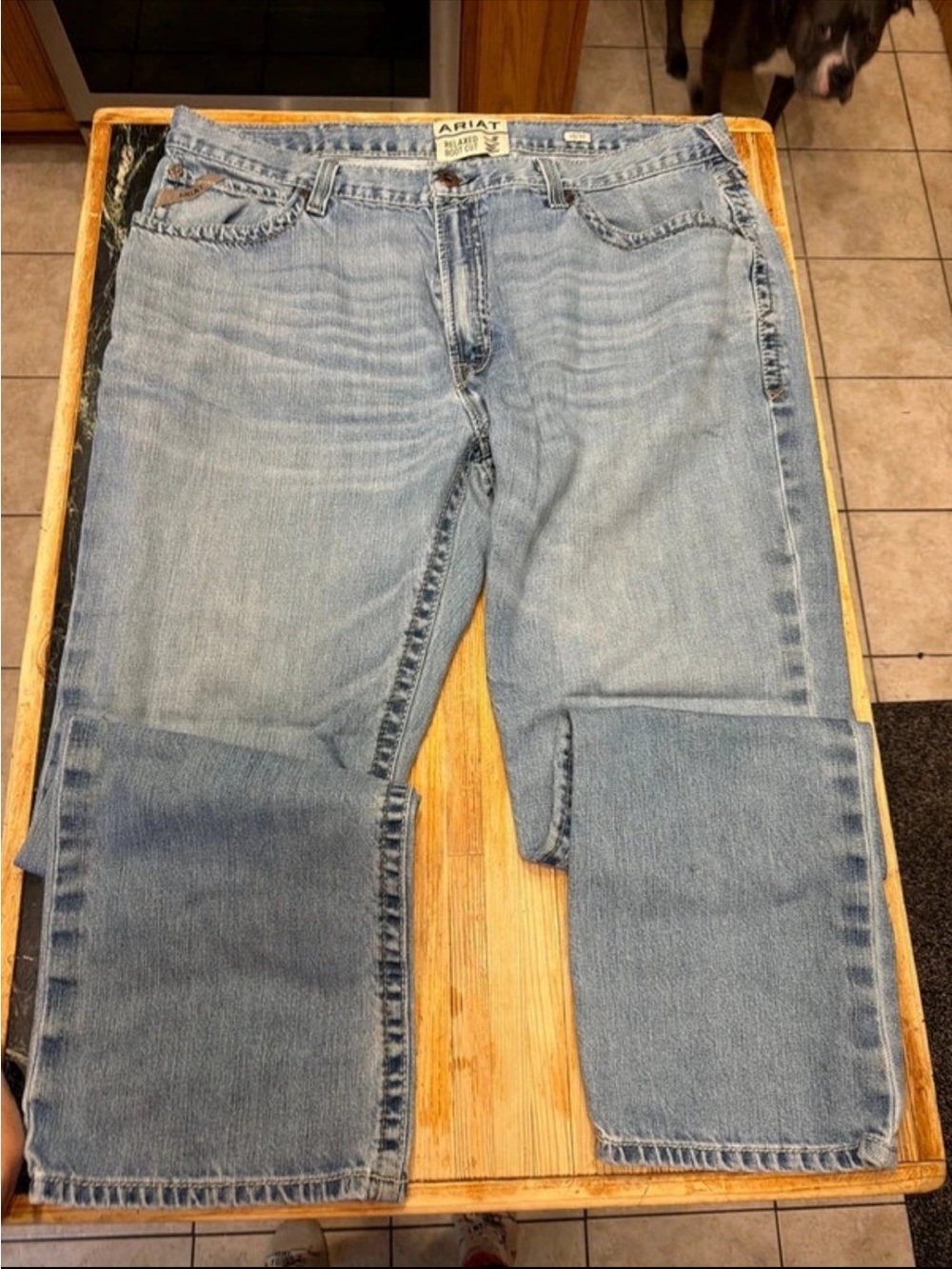 Ariat Men's Light Blue Relaxed Straight Jeans